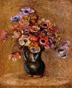 Stilleben mit Anemonen Auguste renoir